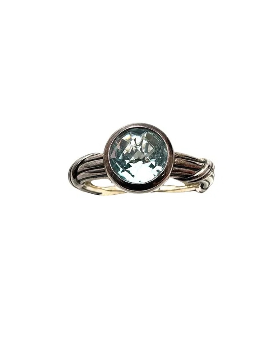 Peter Thomas Roth Sterling Fantasies Noir 8.40 carat Blue Topaz Ring - Size 9